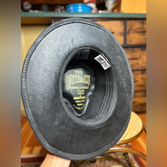 Minnetonka Buffalo Nickel Hat Black Womens Medium - Picture 5 of 11